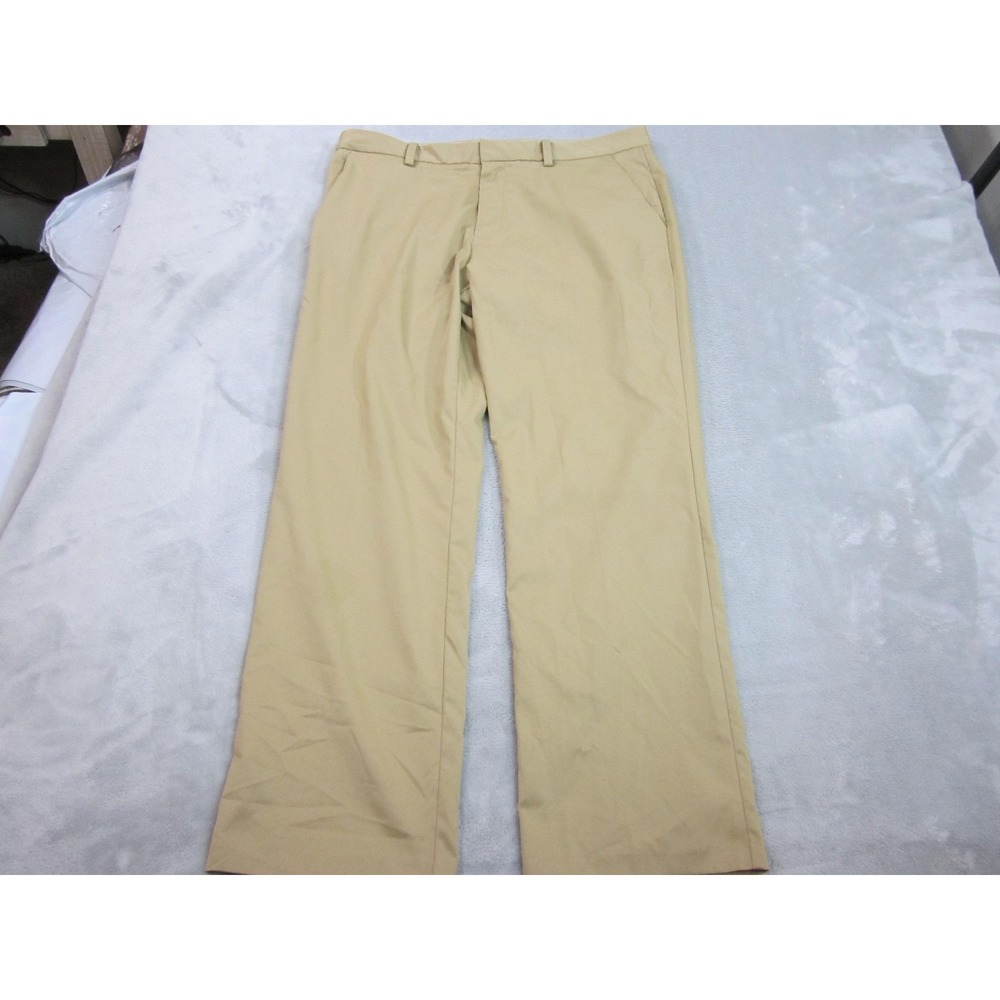 Ashworth Pants Mens 35x30 Beige Microfiber Chino Straight Leg Golf Casual